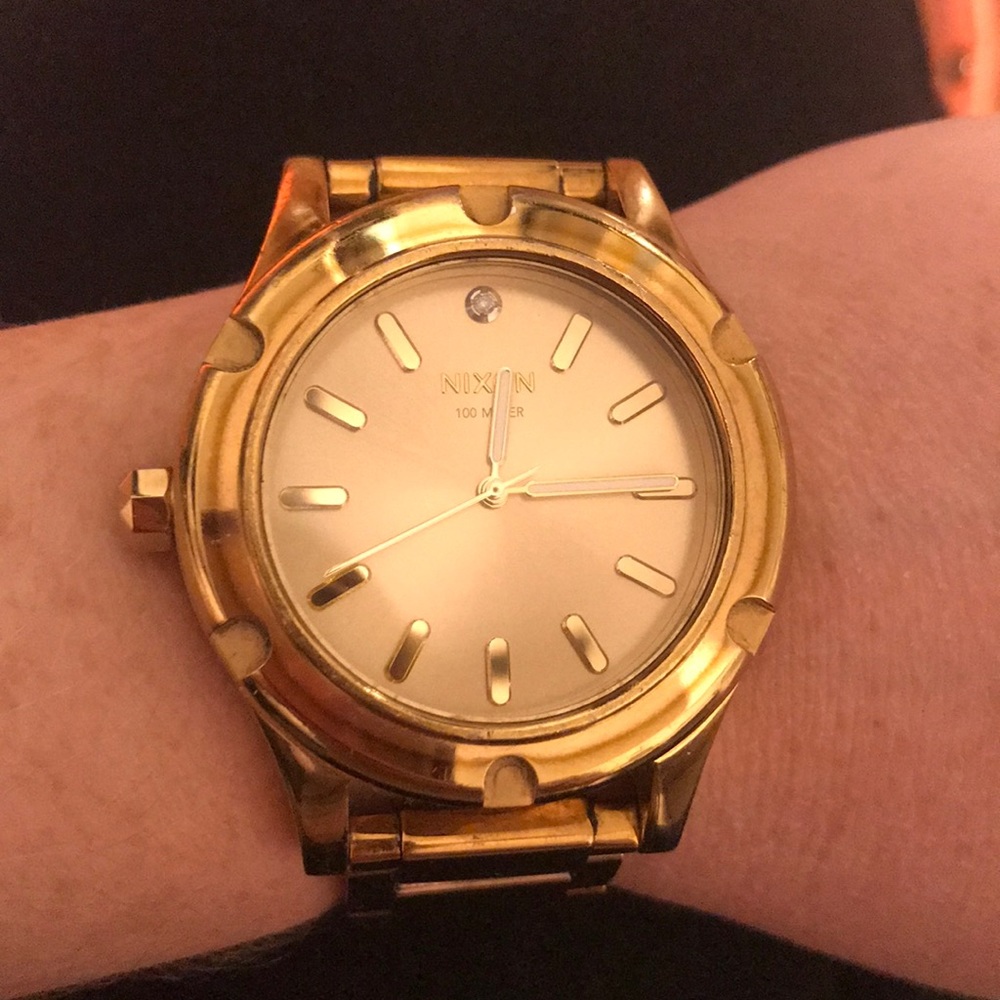 Nixon Camden High Maintenance Gold Watch